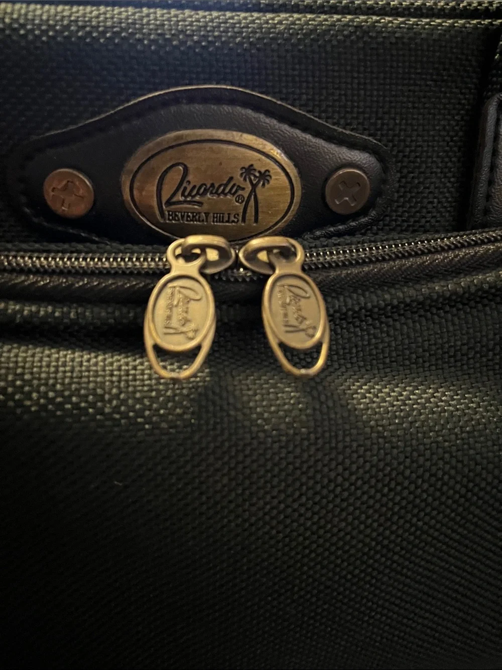 Vintage Ricardo Beverly Hills Green Travel Briefcase Shoulder Strap Bag